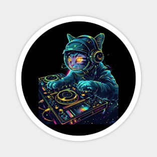 Cat DJ Fusion Magnet